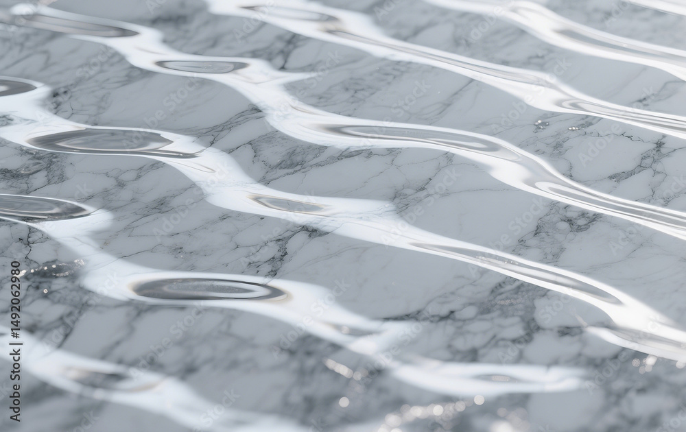 Obraz premium Luxurious Silver Marble Stone Texture Pattern