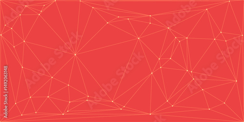 abstract red gold line. geometric triangle texture background. Japanese leaf pattern. retro styled concept.