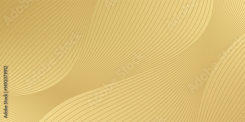 Premium background design with diagonal line pattern in gold colour. Vector horizontal template for digital business banner, formal invitation backdrop, luxury voucher, prestigious gift certificate