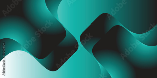teal blue darker gradient geometric shape abstract background, copy space, for backdrop banner poster web header design, wallpaper