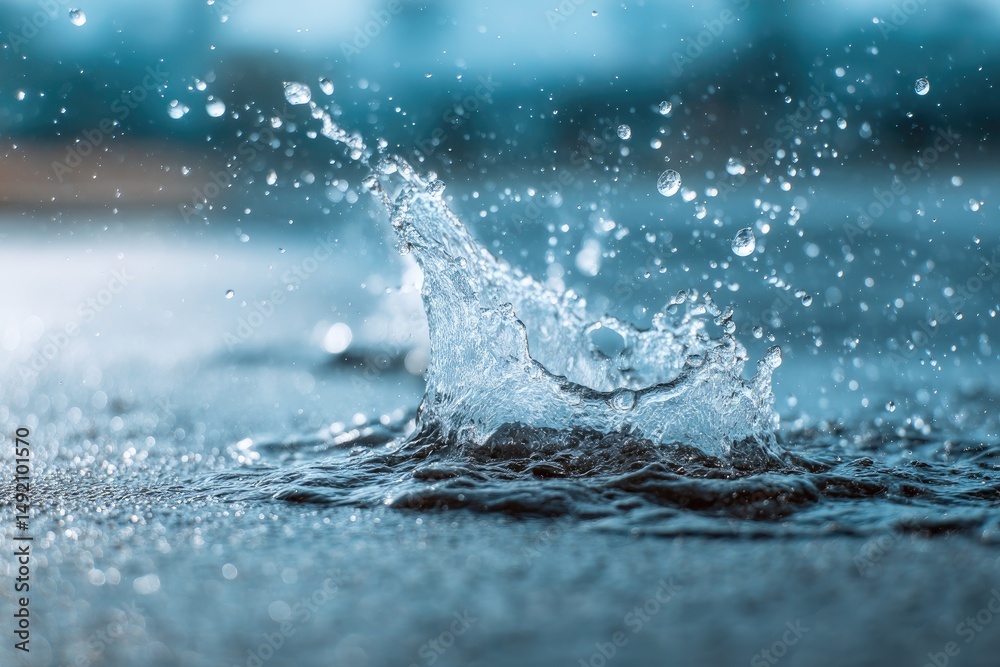 Water splash on a surface (1) Water splash on a surface (1)