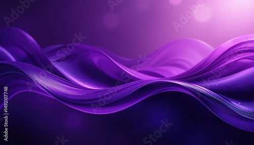 Wallpaper Mural Deep Purple Fabric Waves Abstract Background Torontodigital.ca