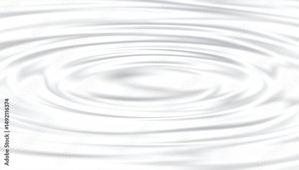 Blue abstract ripples expand in a circle on the clear water surface from a single drop Blue abstract ripples expand in a circle on the clear water surface from a single drop