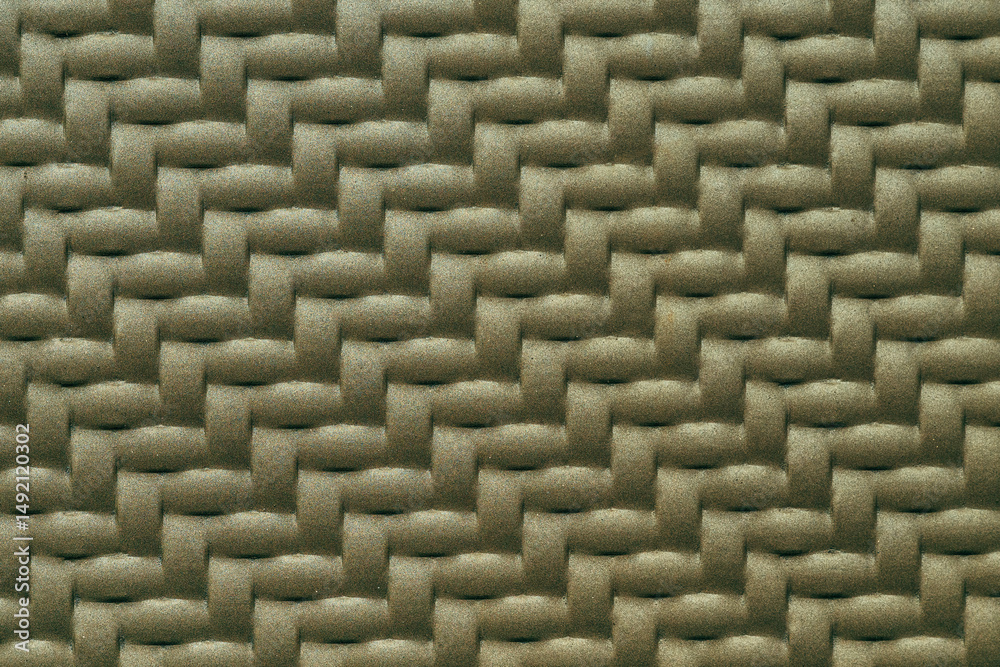 Fototapeta premium Woven pattern metallic plate surface as design background