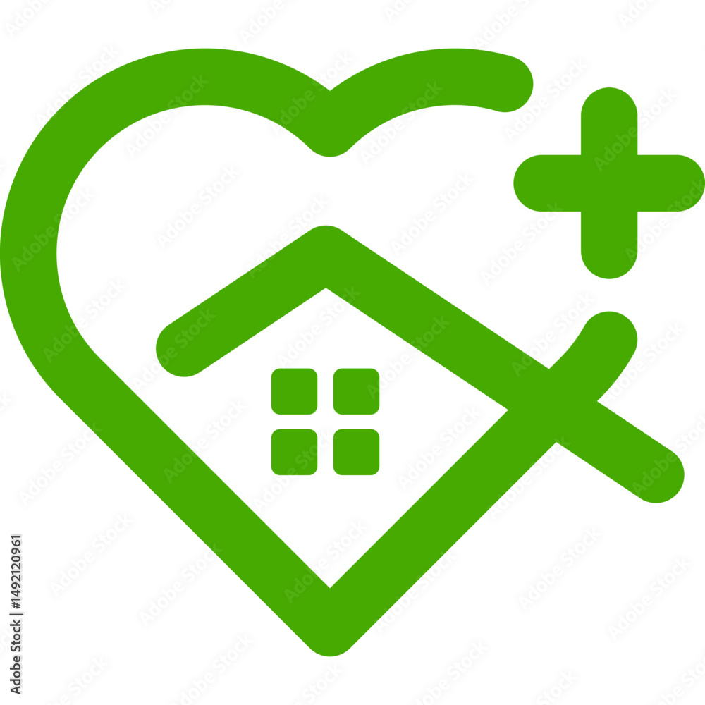 Fototapeta premium Home Care Icon