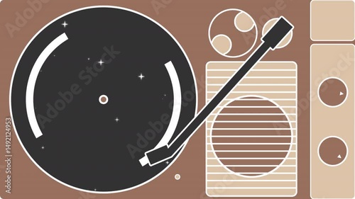 Record player Transitions. 8collar 1080p - 30 fps - Alpha Channel