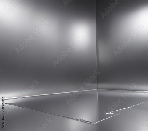 Sleek silver metallic backdrop, perfect for product shots , material, silver, technology