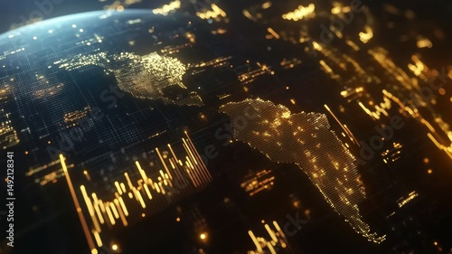 Global network concept digital tech