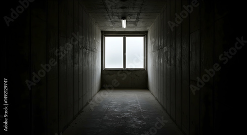 corridor,  hallway,  dark, Light at the End of a Dark Corridor