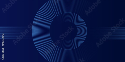 abstract dark background with glowing lines circles