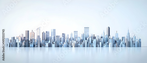 Modern City Skyline Perspective