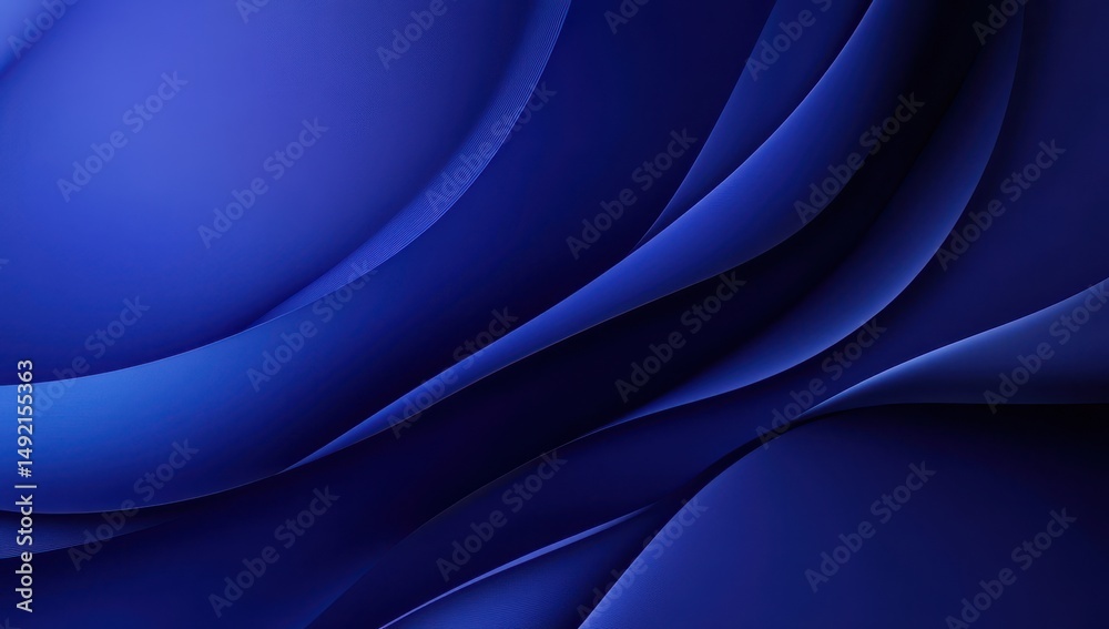 Obraz premium Deep blue abstract curves