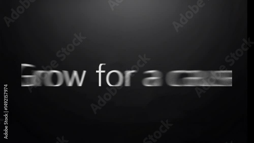 grow for a cause and stylish font and solicbackground