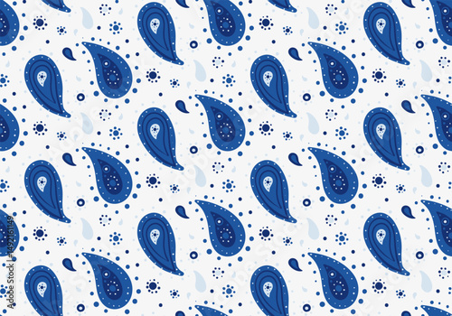 Colourful fabric at old rich. Foliage seamless pattern of decorative floral. Summer medallion at flourish pretty.