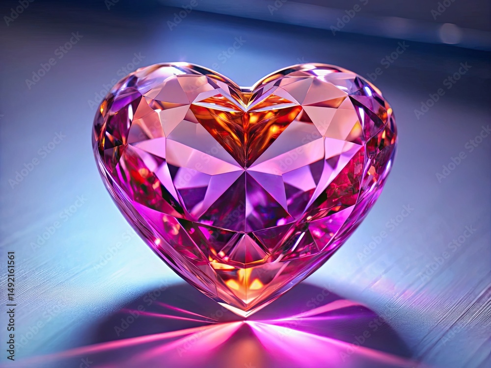 Brilliant Pink Heart Shaped Diamond Brilliant Pink Heart Shaped Diamond