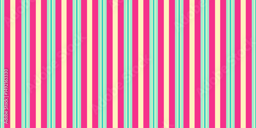 Vibrant vertical stripes in pink, mint green, and cream create a cheerful, retroinspired pattern perfect for backgrounds, textiles, or website designs.