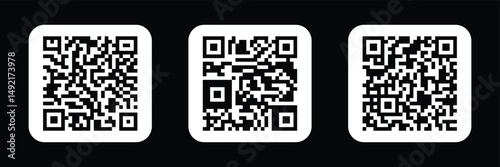 qrcode vector flat icon