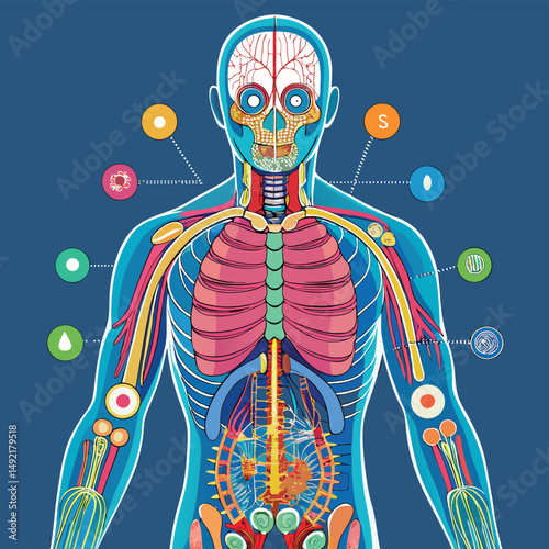 a diagram of the human body