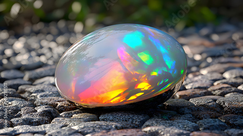 Extreme Close Up of A Mesmerizing Opal Gemstone Showca 96abf5cb E209 4b78 A5fc 1cb5d0ad7663 2 photo