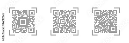 QR code, qr, qr code icon, vector, bar, coding,