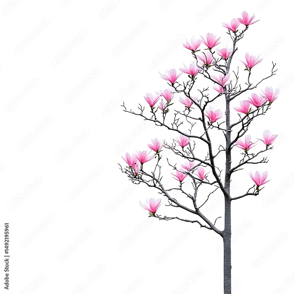 Fototapeta premium tree with pink flowers