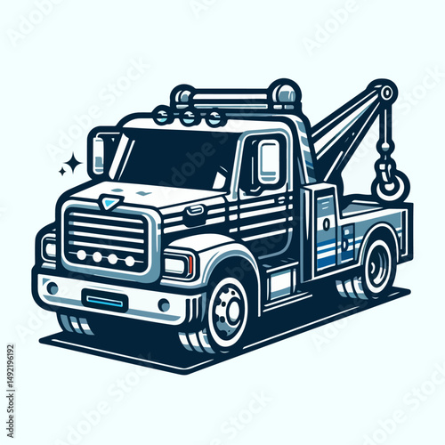 tow truck vector illustration 