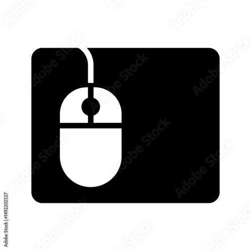 computer mouse icon, computer mouse cursor, click mouse pointer outline style.