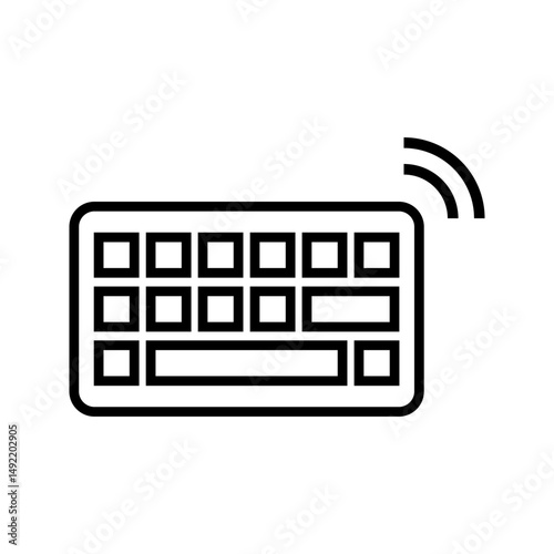 Keyboard icon vector. keyboard vector symbol