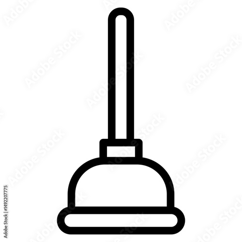 Plunger icon in vector illustration