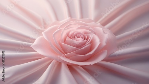 Delicate rose quartz to blush pink radial gradient abstract background perfect for wedding invites skincare and feminine branding