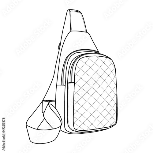 Sling bag for women and men casual crossbody sling backpack with adjustable shoulder straps, suitable for hiking, traveling, walking, biking, hunting, school, business, gym, camping, and beach.