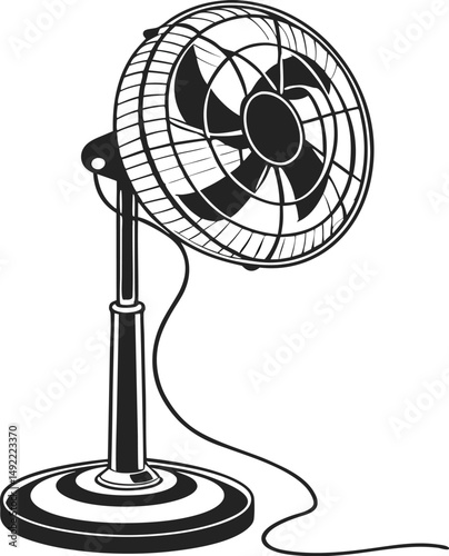 fan on black