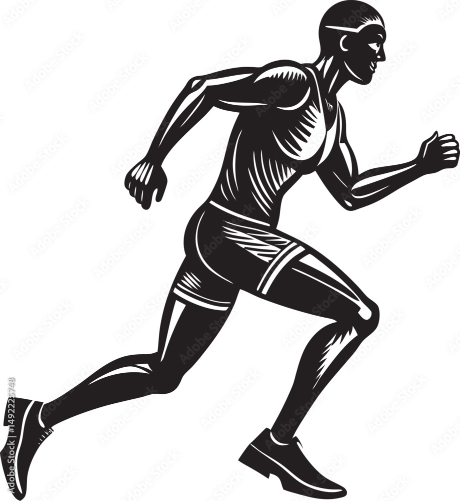 Obraz premium Black Sports Silhouette, Outdoor and Indoor Games Clipart 