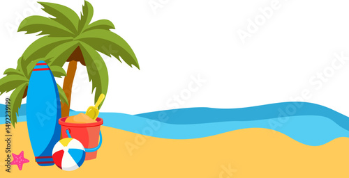 Summer Beach Footer 