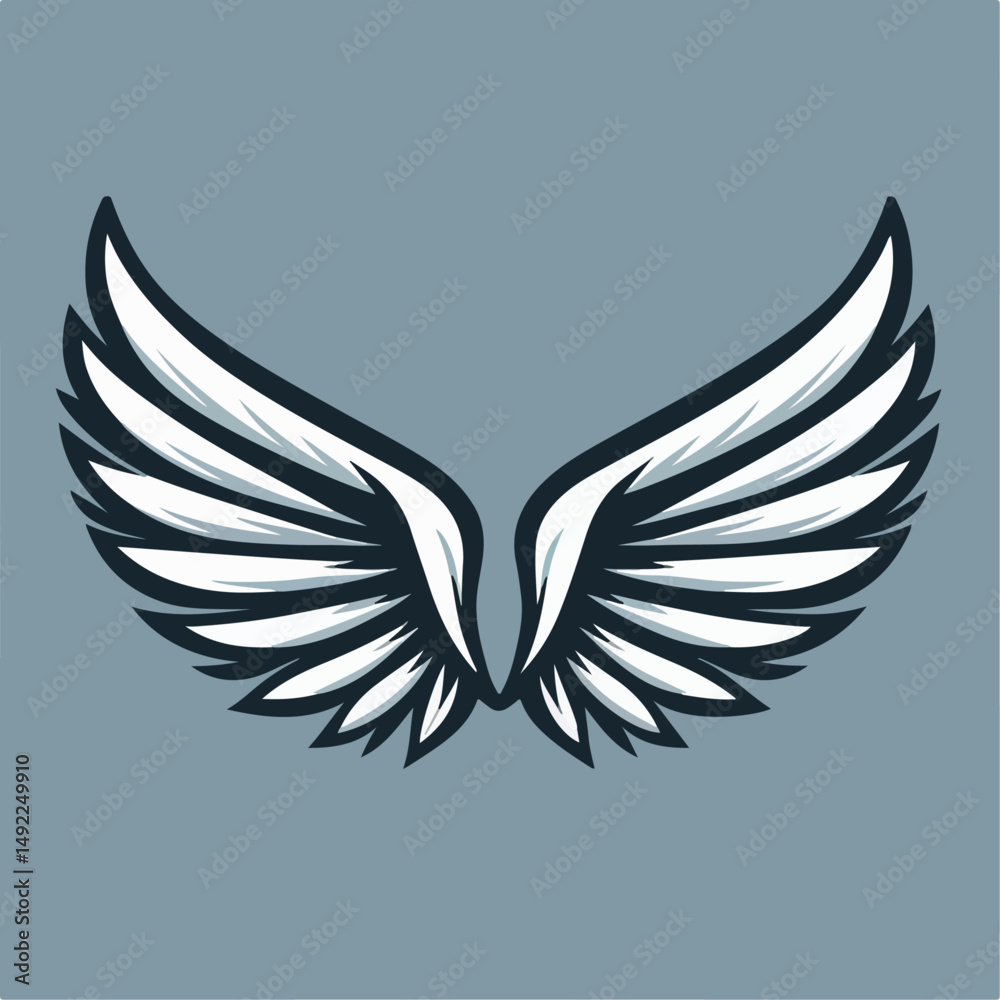 Fototapeta premium wings vector illustration 