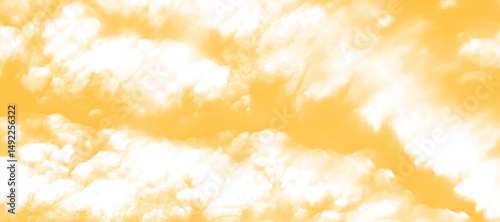 Abstract orange watercolor cloud background with ink splash texture and soft pastel stains in a vintage fantasy sky design .artistic smoke and cloud effect with brush stroke background backdrop .