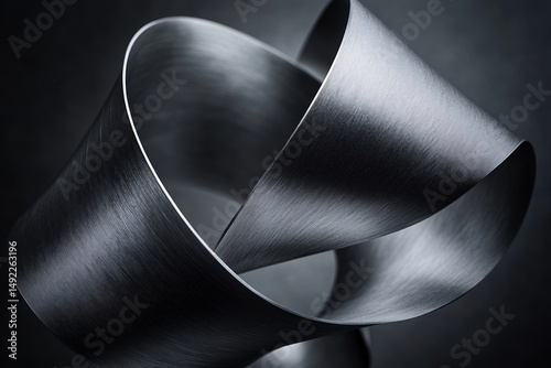 Witness a mesmerizing display of abstract metal formations, where streamlined lines unite in a harmonious balance of refinement