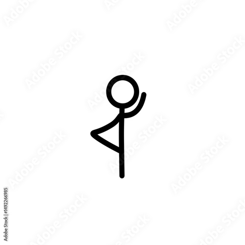 stick figure icon, stick man, protected silhouette