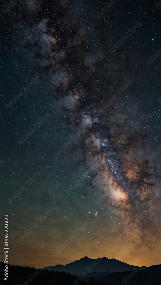 Obraz premium northern lights at night