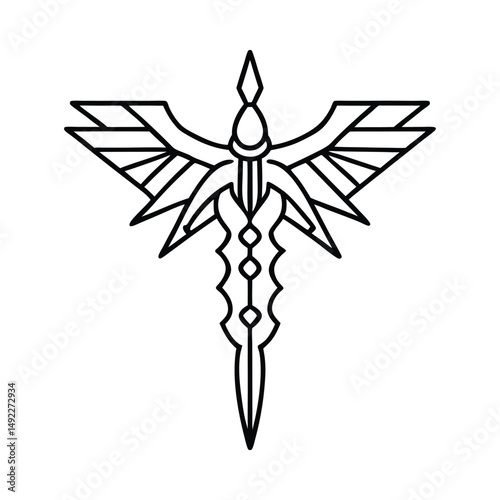 Leviathan Cross Integrated with Biomechanical Wing