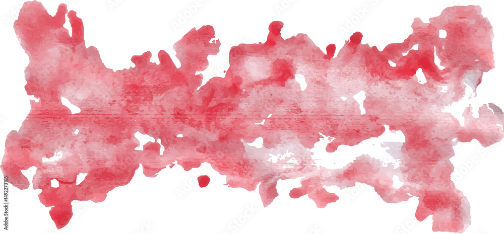 Obraz premium red wet watercolor element