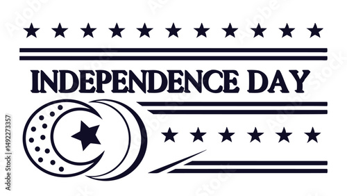 Pakistan independence day celebration design vector graphic template for greetings and posters design