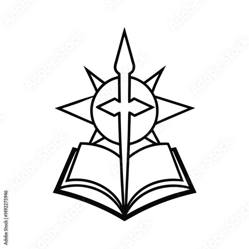 Leviathan Cross Radiating from Forbidden Tome