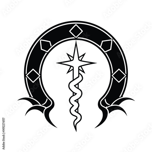 Leviathan Cross Rising Beneath Arc of Lightning