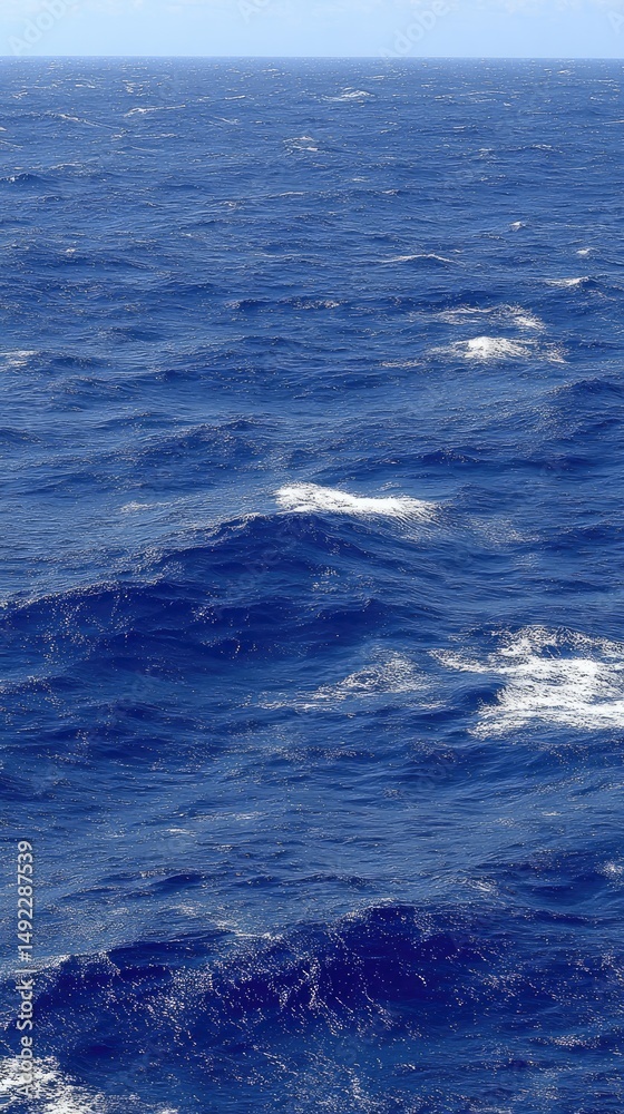 Fototapeta premium Peaceful Ocean Tranquil Water Under Clear Sky