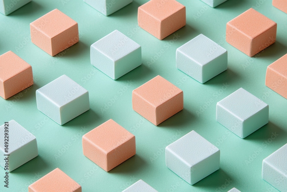Obraz premium The 3D render showcases a sardine can in pink and green hues, complete with copy space for added context