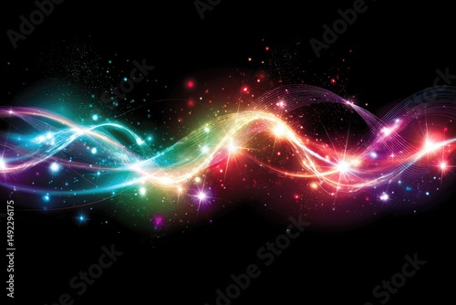 Vibrant Energy Flowing Through a Dark Void
