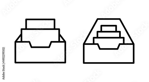 Archive folders icon vector. Document vector icon. Archive storage icon.