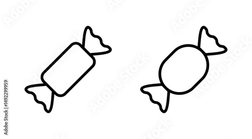 Candy icon vector. candy sign and symbol.