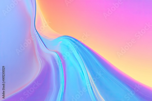 Soft Hues Create Tranquil Gradient Dreamscape